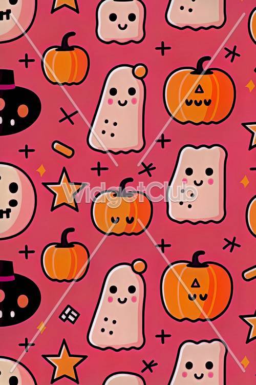 Süße Halloween-Figuren für deinen Bildschirm