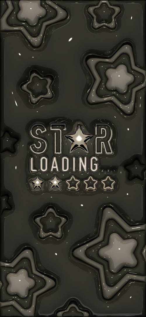 Shiny Star Loading Screen Design