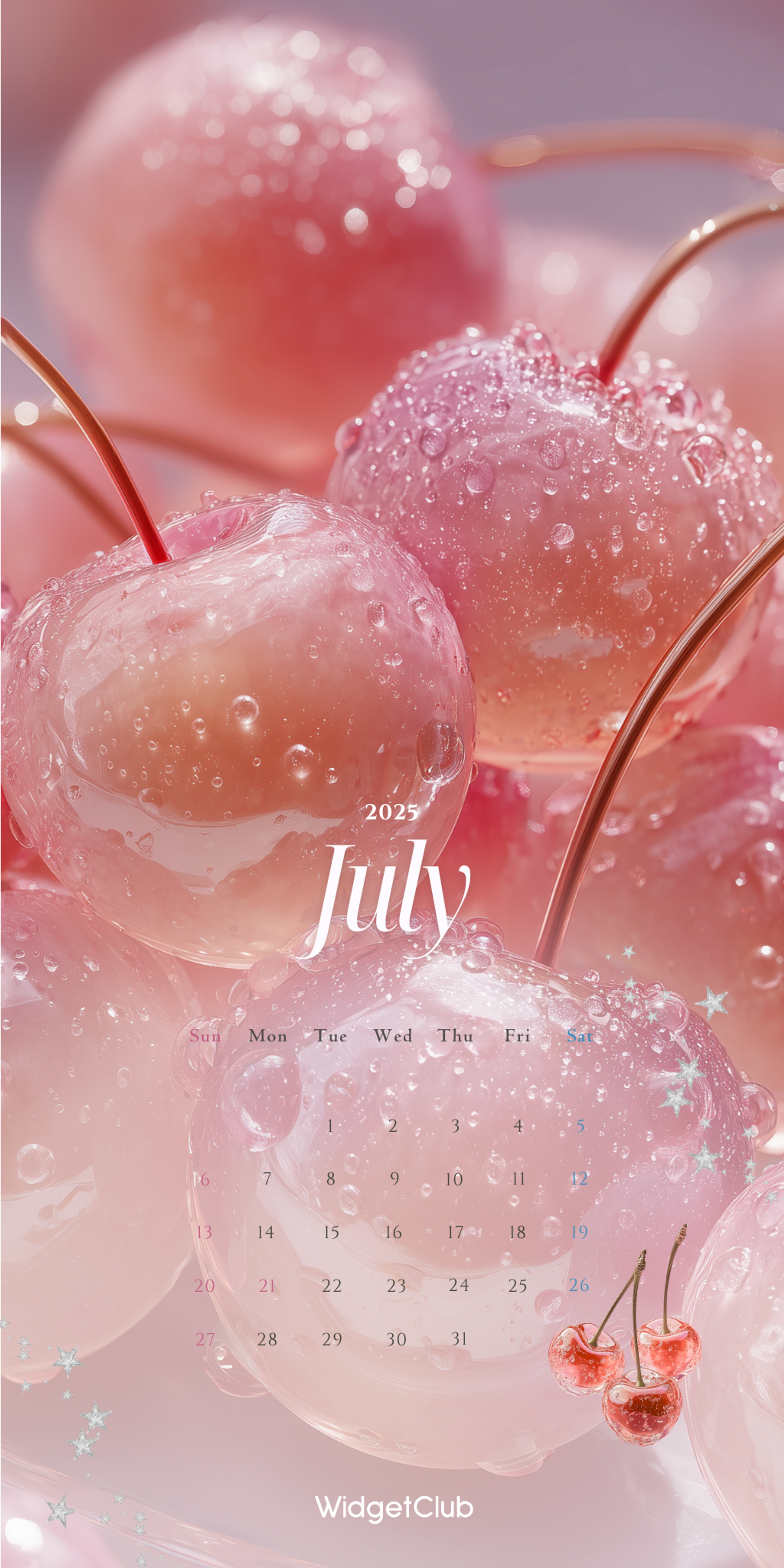Sparkly Cherries for July 2025 Wallpaper[735fafc8d772444eb5c7]