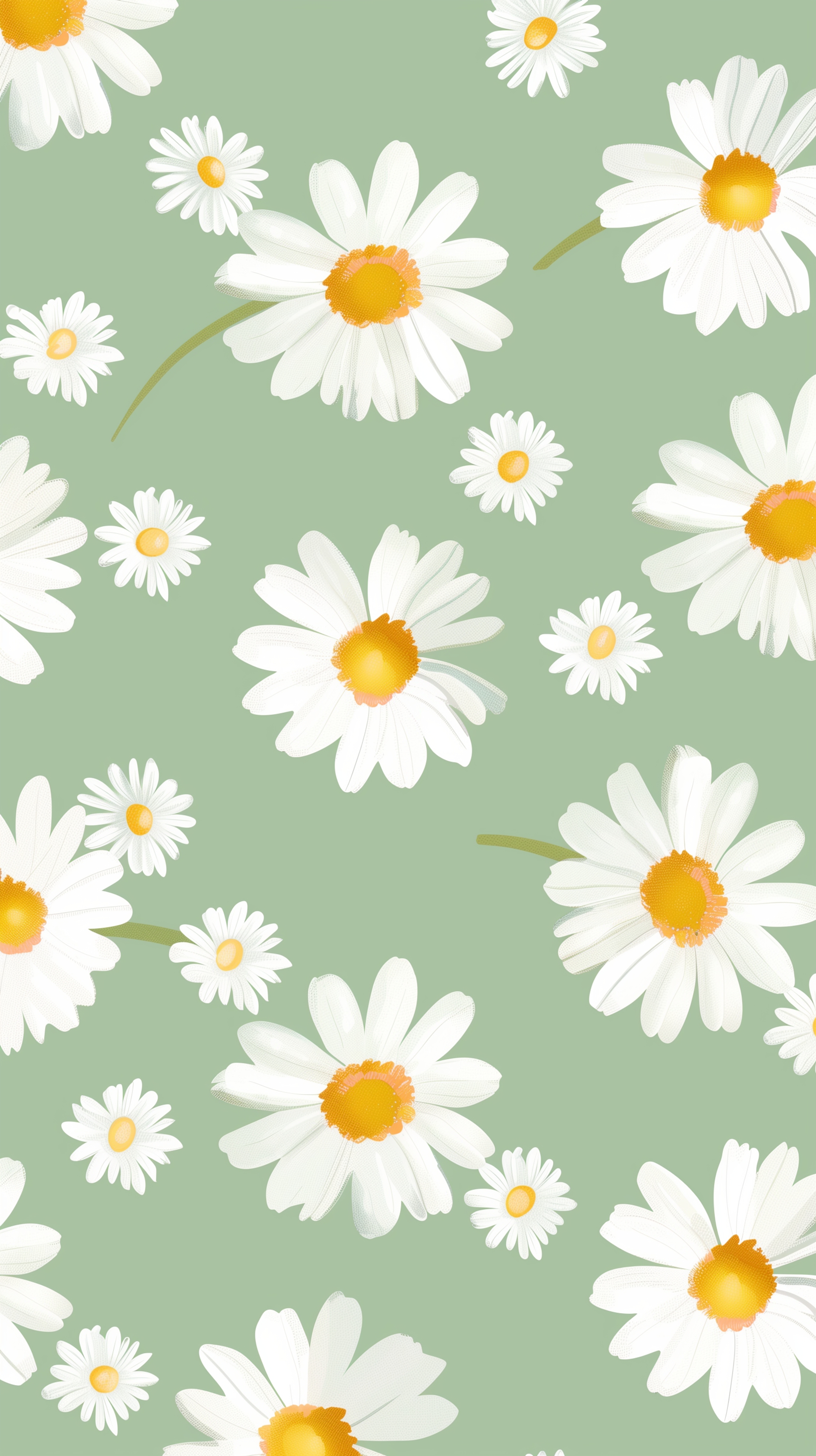 Daisy Delight Pattern Wallpaper[2ecc352de6694a029813]