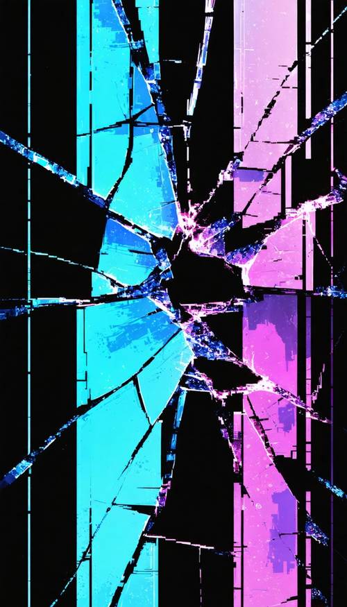 Shattered Glass Effect in Bold Colors