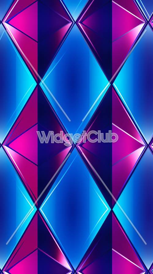 Blue Geometric Wallpaper [d972596c55034dfc92db]