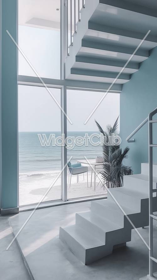 Ocean View from a Modern Room