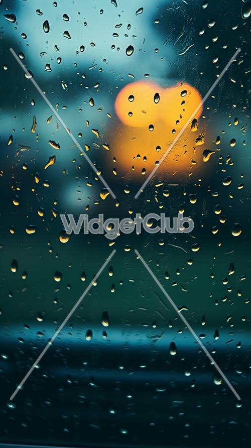 Rainy Window Lights at Night Wallpaper[53345d3cee6a47989933]