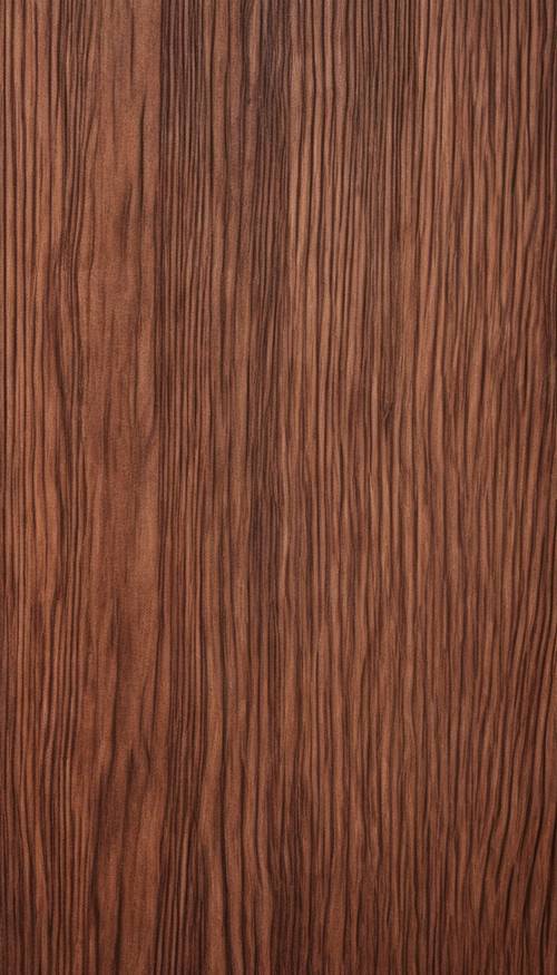 A closeup of a piece of dark mahogany wood showing its grain and texture. Tapeta [02b616840e194abb8f21]
