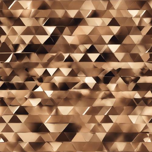 A melange of different shaded tan triangles, each progressing from light to dark in a seamless gradient manner.