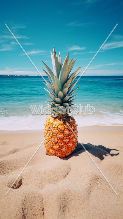 Sunny Beach Pineapple Scene