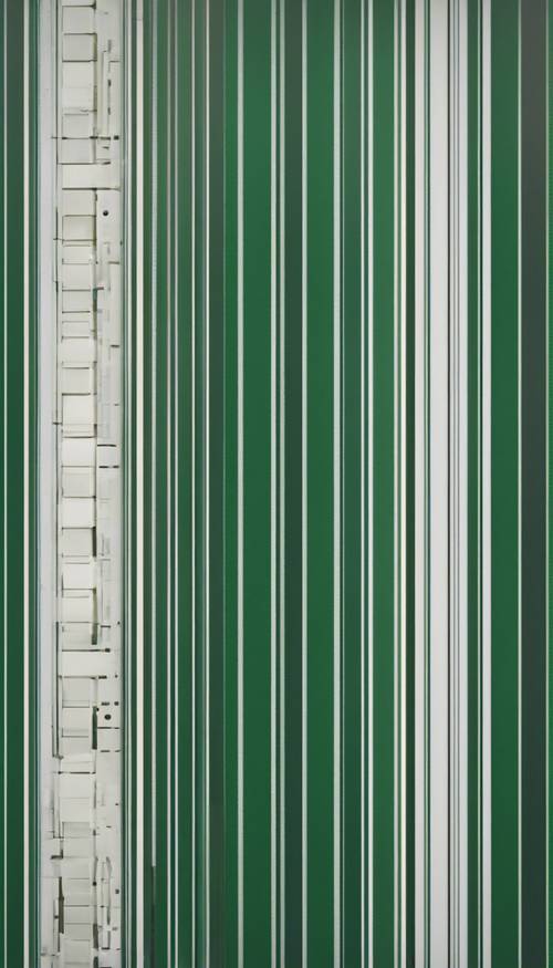 A digital art piece featuring a sequence of dark green stripes.