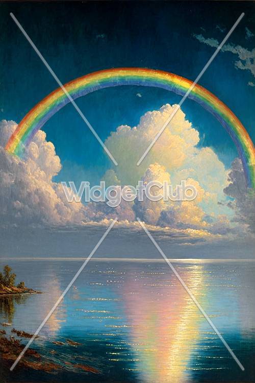 Rainbow Over the Sea Tapeta [49fc4ac6d43c44b59fae]