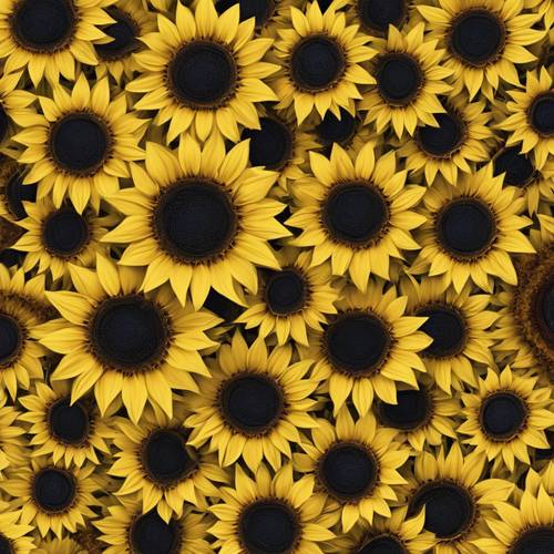 A detailed close-up of a mesmerizing fractal pattern within sunflower. Tapet [e2ed144e37d746239c2a]