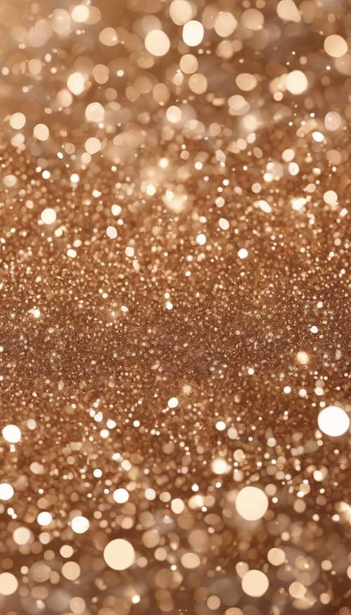 A seamless pattern of delicate tan glitter sparkling brightly. Tapeta [52927992e4184a1384ce]