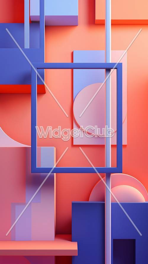Colorful Geometric Shapes and Abstract Art Design