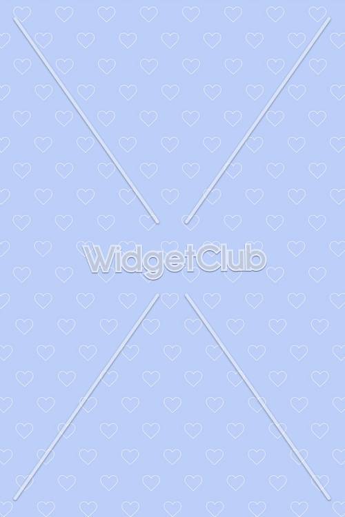 Hearts in the Sky Pattern Background