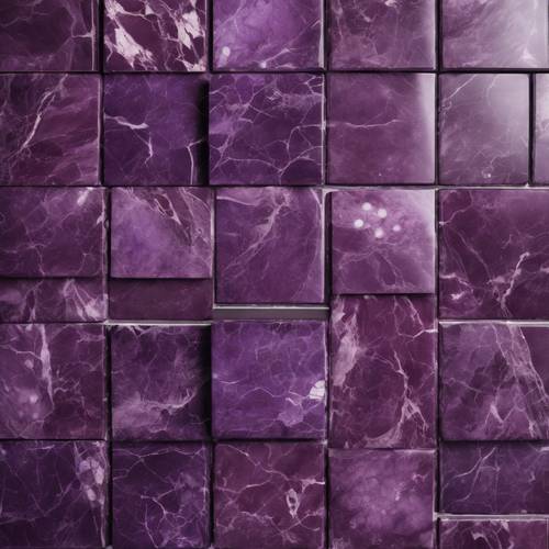 一堆深紫色大理石瓷磚。