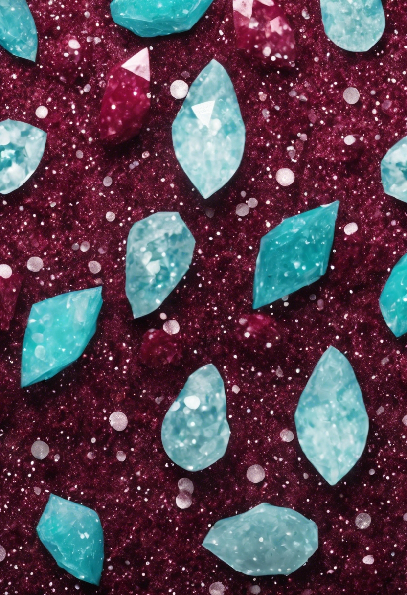 Seamless representation of burgundy glitter in an undersea theme. Divar kağızı[66900de81ade4df2a3c2]