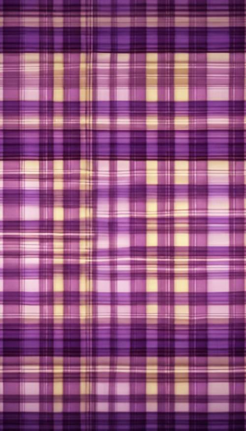 Purple plaid wallpaper adding character to a charming English pub Tapeta [cd56f2e92a364bc48110]