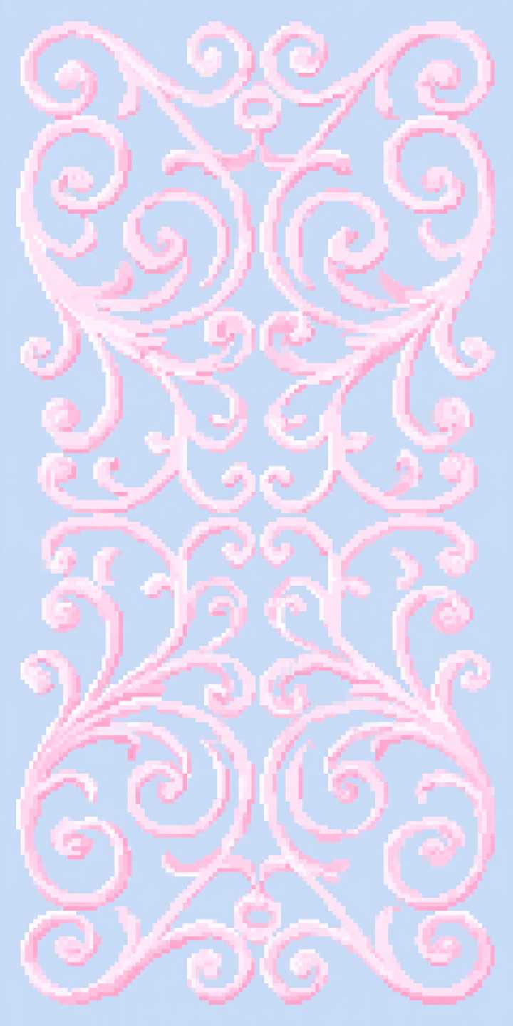 Pink Swirly Pattern on Light Blue Wallpaper [6567d994519d4a39add0] by ...
