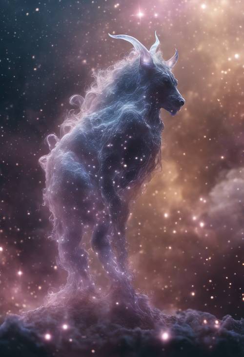 A ghostly nebula in the shape of a mythical creature. Wallpaper [c14d150677354e2da744]