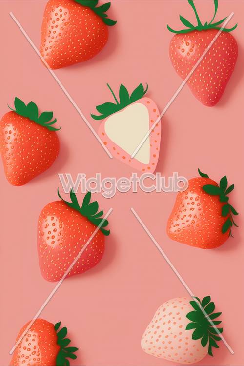 Süßes Erdbeer-Design für Kinder