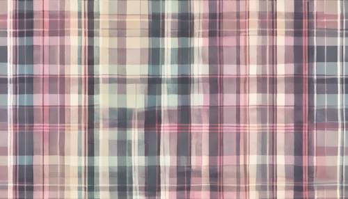 A pastel-colored tartan plaid pattern with subtle, soft colors. Tapet [c2f9cb87ba904f9b9ccc]