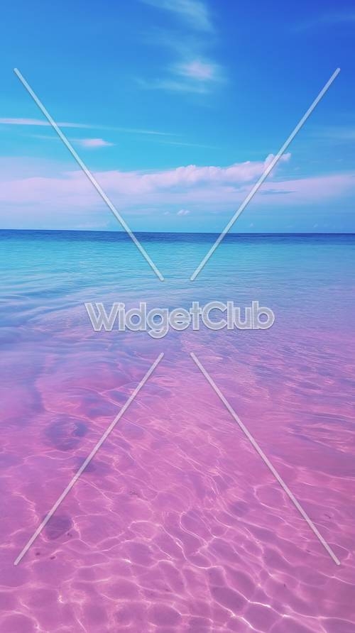 Stunning Pink and Blue Sea Fond d'écran[d9e69a1e2a514c56bbcc]
