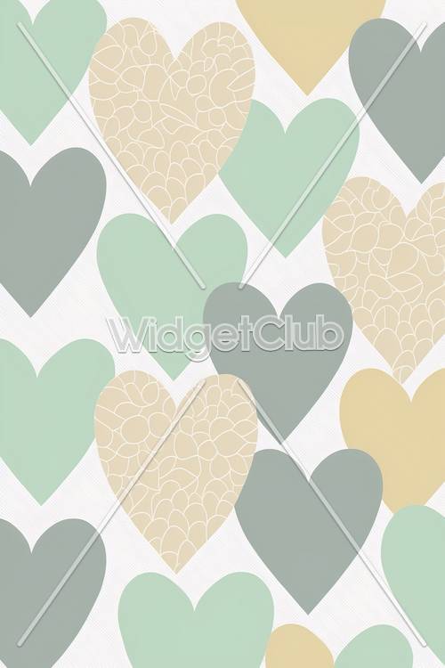 Colorful Hearts Pattern Perfect for Kids' Room
