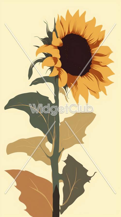 Sonniges Sonnenblumen-Design