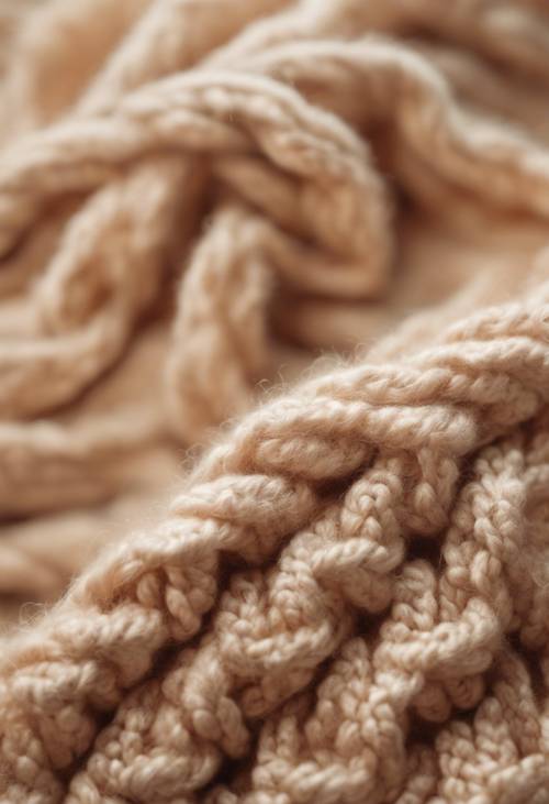 A soft tan color with the seamless texture of knitted wool. Tapetai [0af7f4f9951b43f69380]