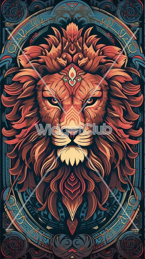 Arte majestuoso del león