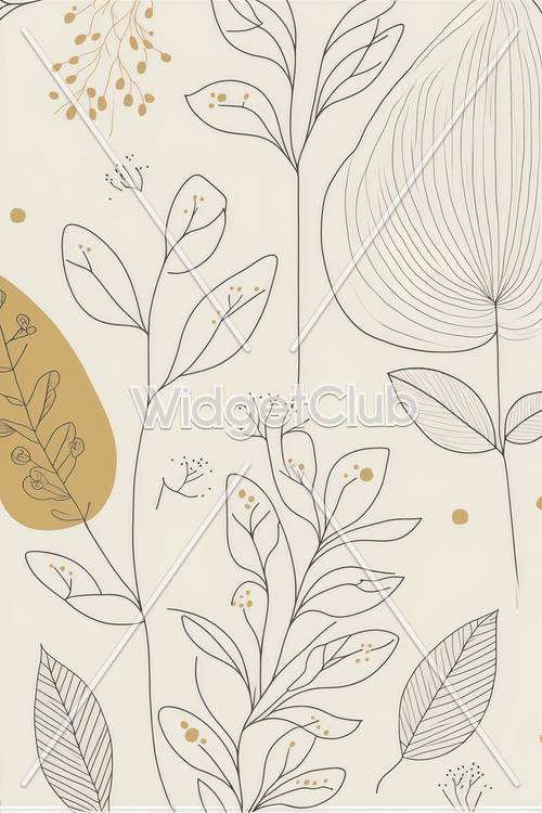 Neutral Floral Wallpaper [84c7f706bca64d918ac0]