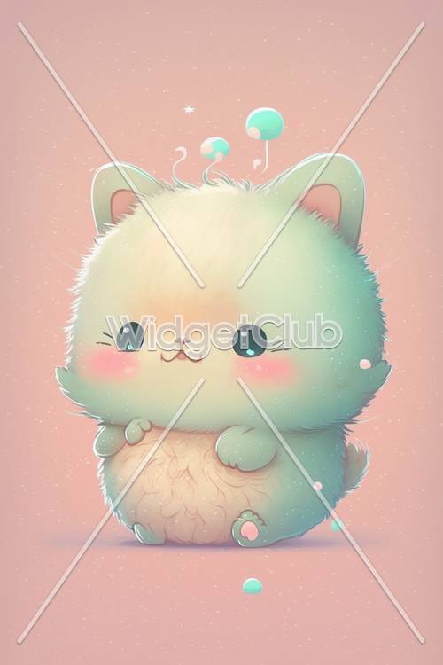 Cute Fluffy Kitty for a Warm and Cozy Feel