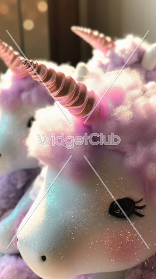 Magical Unicorn with Sparkly Cotton Candy Fur