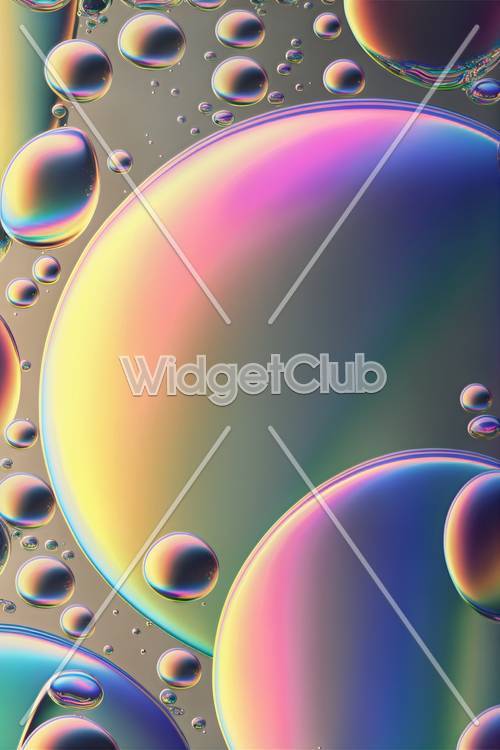 Colorful Soap Bubbles in Close-Up View