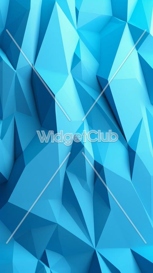 Formas geométricas azules frescas