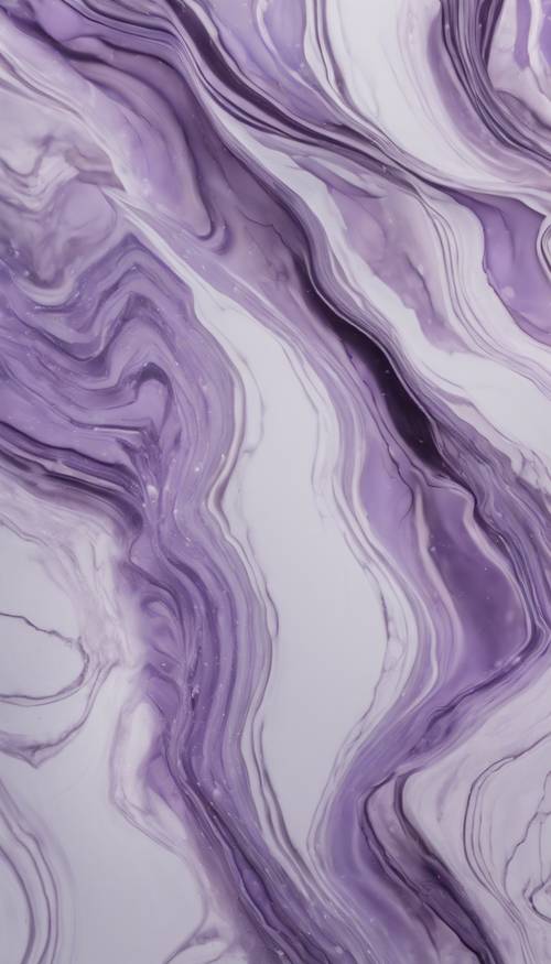 Un disegno astratto e ondulato di marmo lilla.