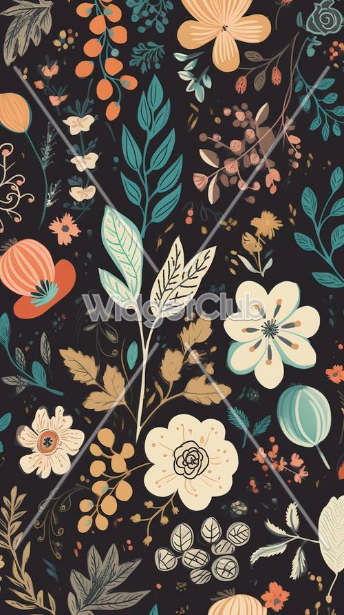 Vintage Flower Wallpaper [439fe84210e1421f9643]