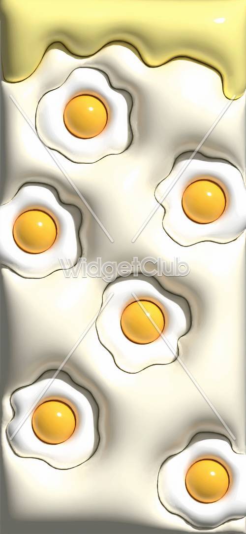 Sunny Side Up Eggs Pattern for Your Screen