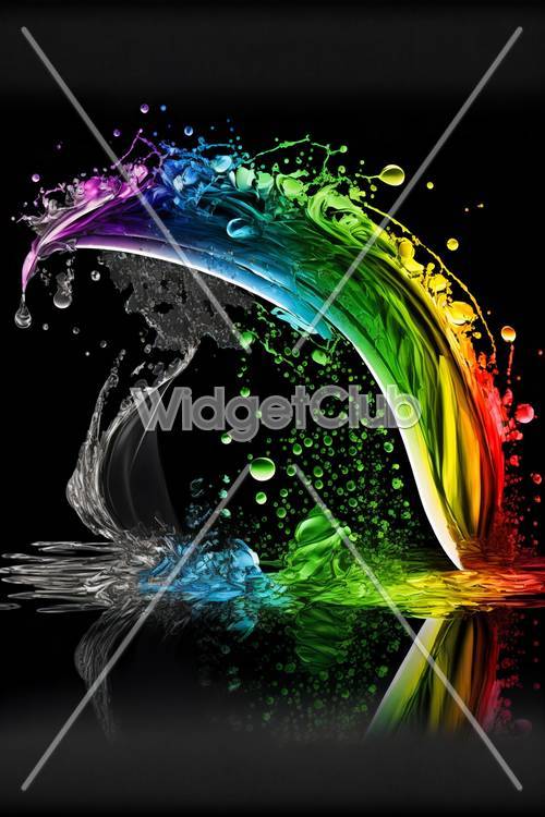 Colorful Splash Paint Art