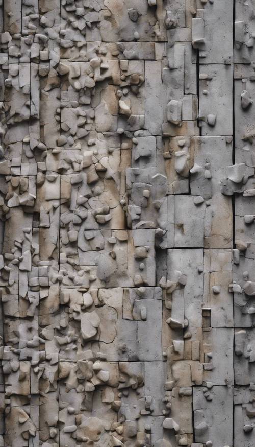 Um padrão abstrato baseado em imagens em close de uma parede de concreto.