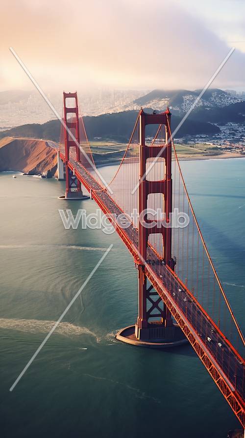 Vista panoramica del Golden Gate Bridge