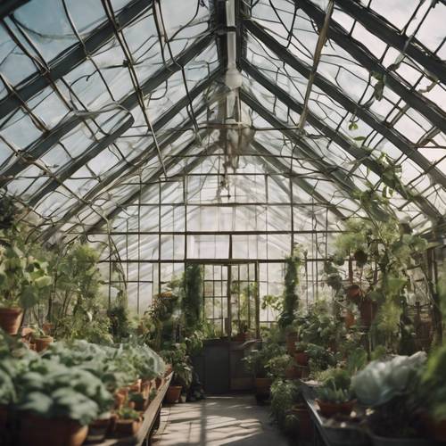 A greenhouse built to resemble the form of a Capricorn.