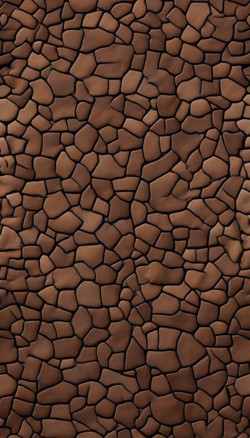 A seamless pattern of pebbled leather in profound brunette tones.