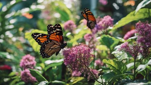 I giardini Frederik Meijer a Grand Rapids che mostrano una serie di farfalle esotiche.