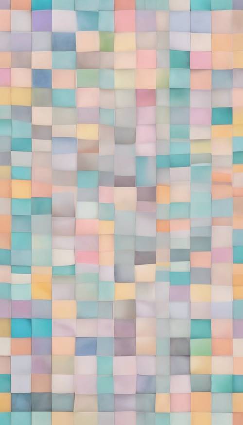 A picture-perfect pastel-colored checkerboard pattern. Tapeta [0da5cfba2c5f4145bc6f]