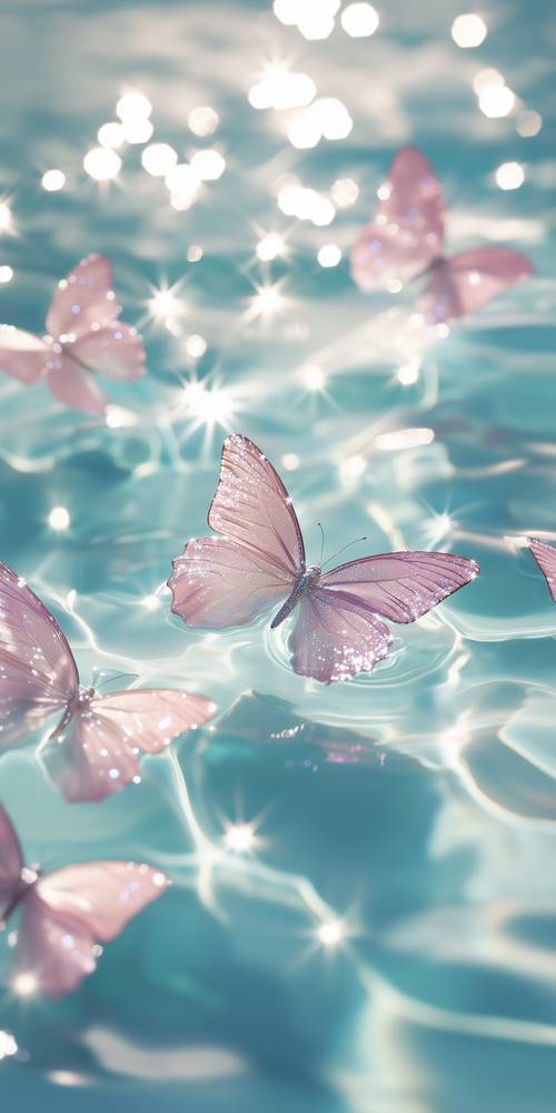 Sparkling Butterflies on Water