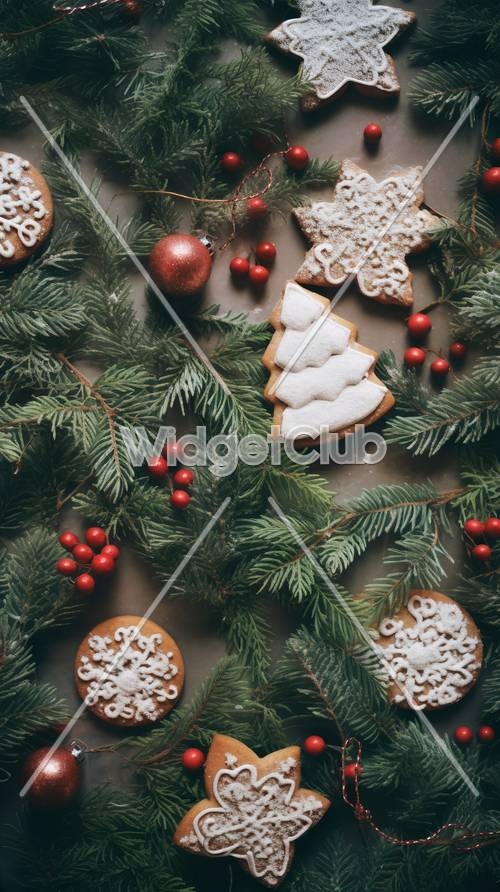 Christmas Cookie Magic Background Tapet[bafae1401ab8491eb77c]