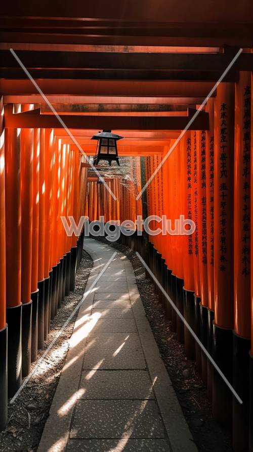 Gerbang Torii dalam Cahaya Ajaib