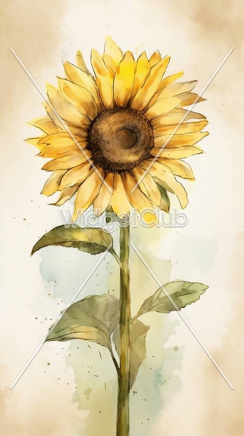 Sunflower Wallpaper[c4e4a6e9e37148b59a1e]