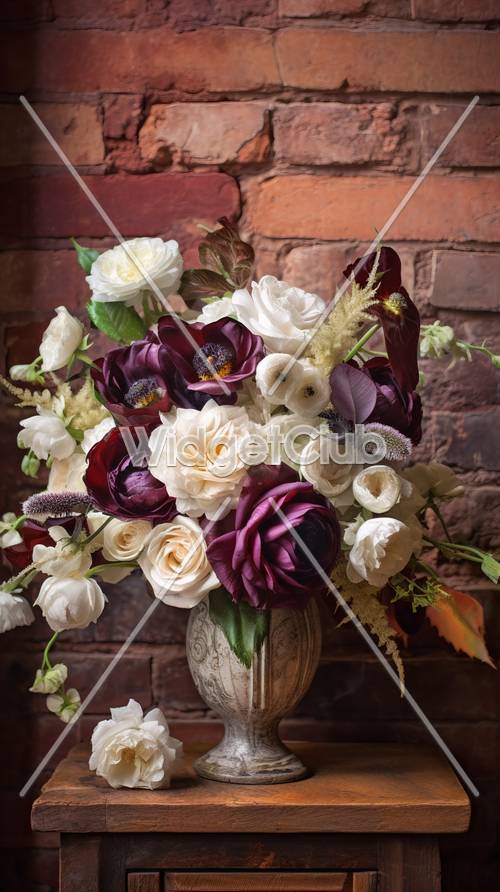 花瓶に美しい花アレンジメント – 見て楽しむ花の飾り方