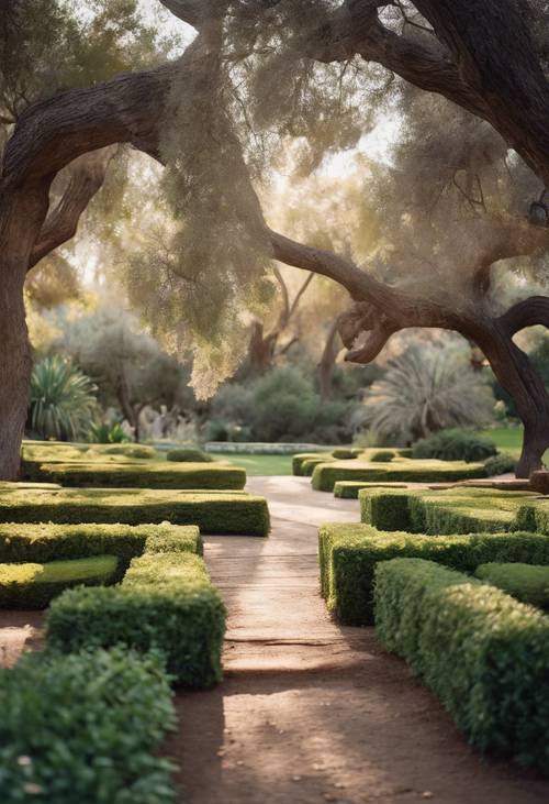 A serene moment in the tranquil Los Angeles County Arboretum and Botanic Garden. Ταπετσαρία [ec3c4a39eba146da919c]